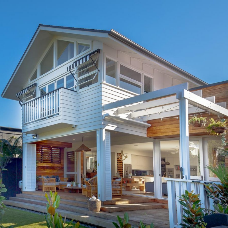 Sleek modern residential architecture featuring open-plan living spaces by top architect in Casuarina